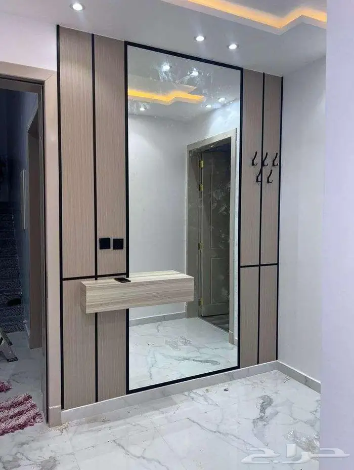 ديكور مدخل ديكور مجلس ديكور صاله ديكور شاشه ورق جدران 4