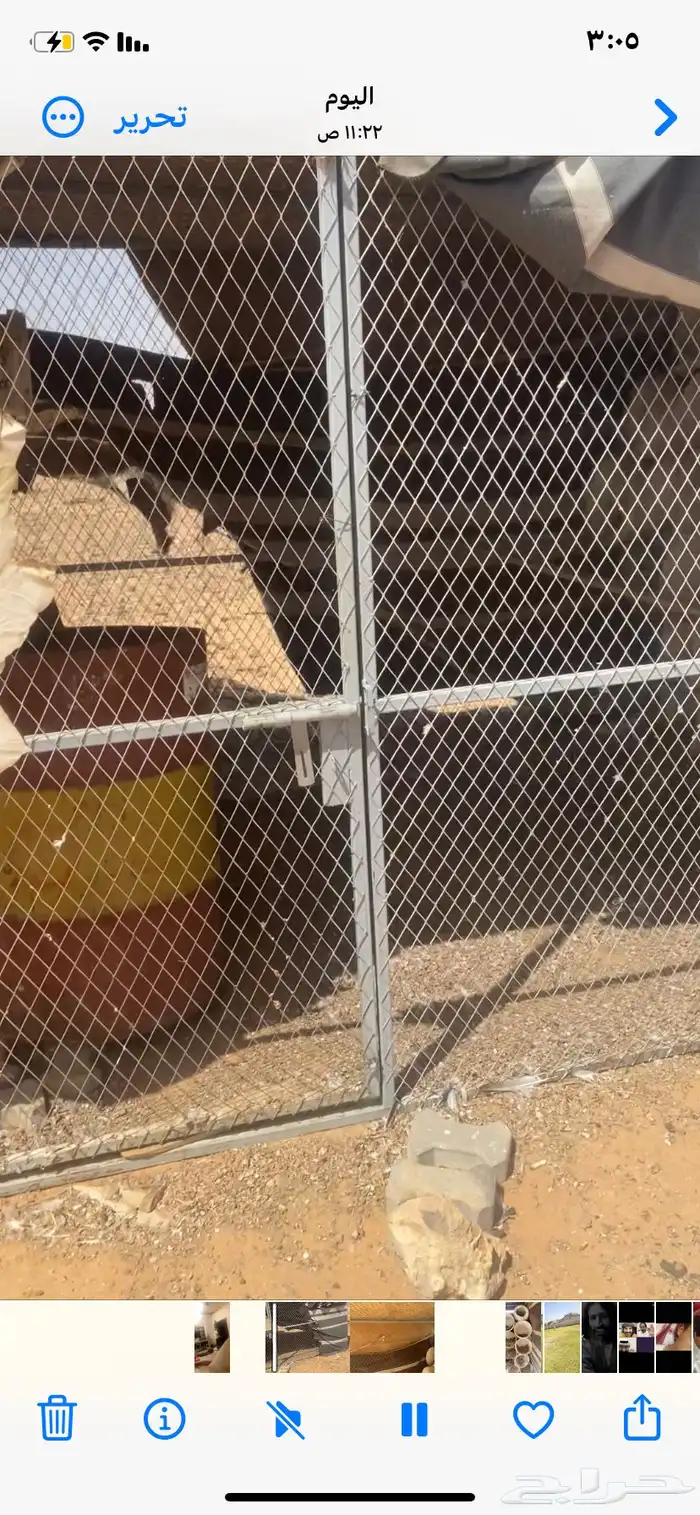 سلام عليكم للبيع شبك حمام ثلاث بثنين ارتفاع مترين اخو الجدي 0
