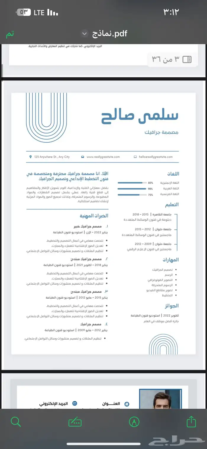 تصميم CV احترافي متوافقة لنظام الATS 28