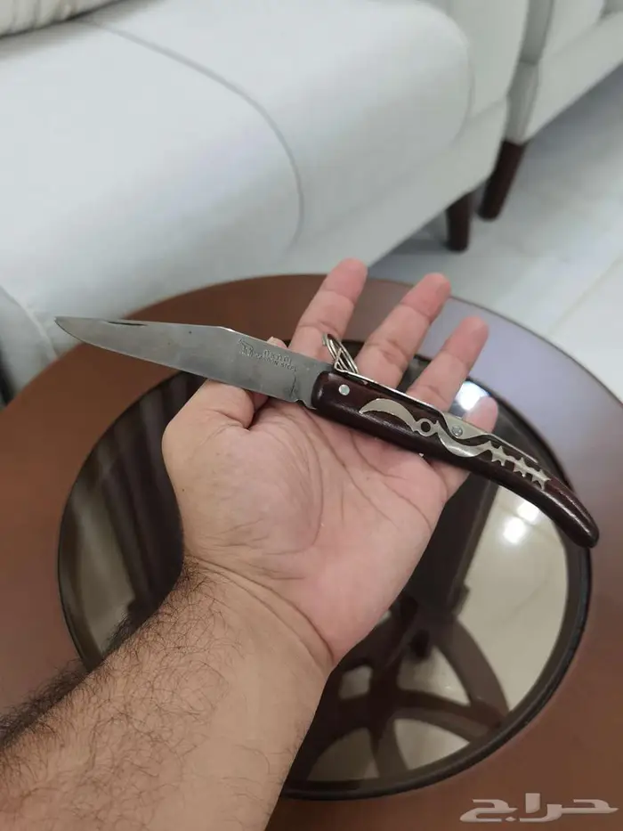 سكين اوكابي كربون استيل قديم جدا  بوضع المصنع لم تستخدم 5