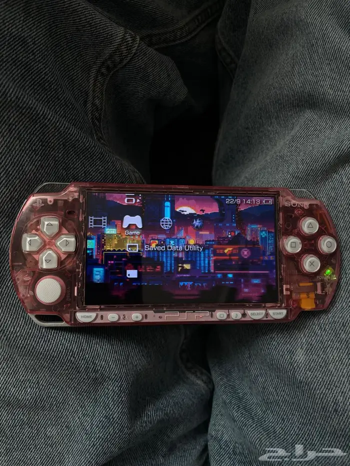 PSP 2000 مهكر وردي شفاف بدون خدوش 0