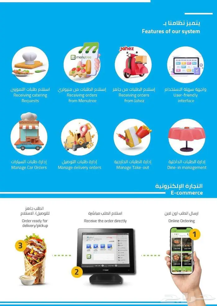 اجهزة كاشير ل جميع الانشطة التجارية 0