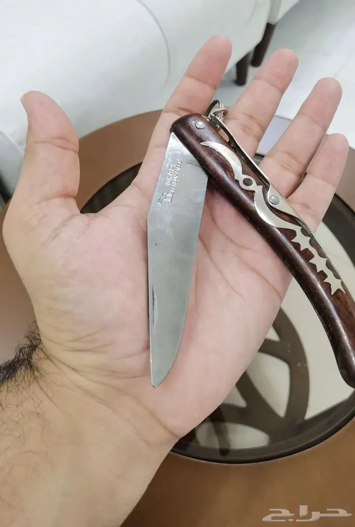 سكين اوكابي كربون استيل قديم جدا  بوضع المصنع لم تستخدم 10