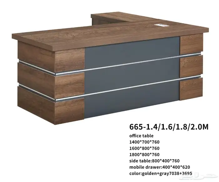 A luxurious office set including modern manager desk 5