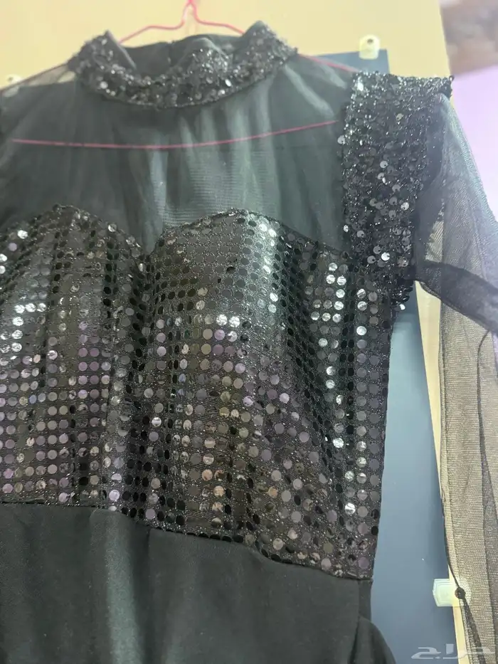 فستان لون اسود ناعم موديل جديد 0