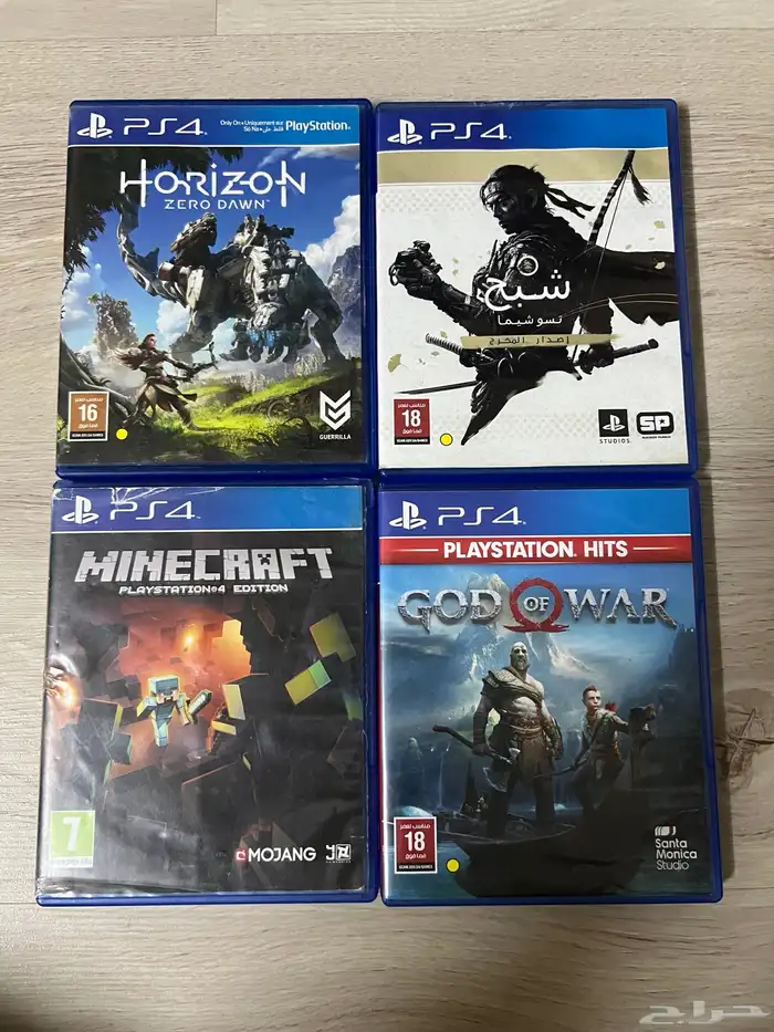 4 اشرطة سوني 4 شبه جديده للبيع 0