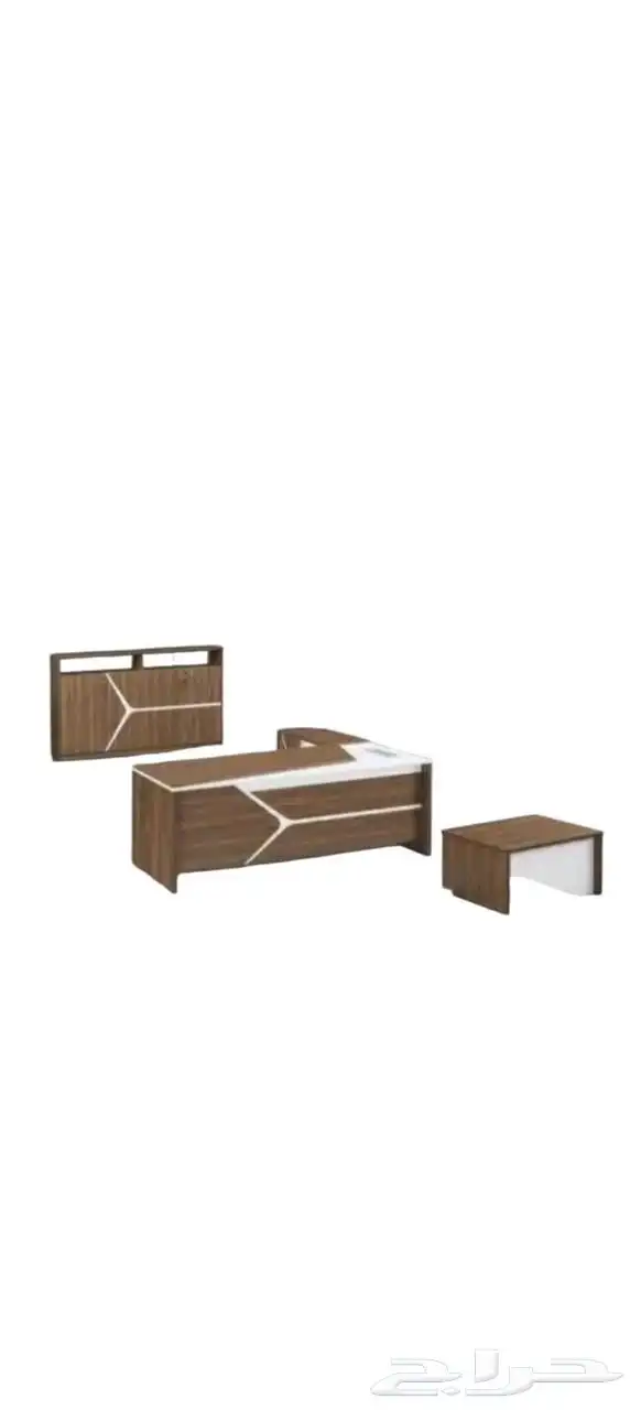 A luxurious office set including modern manager desk 0