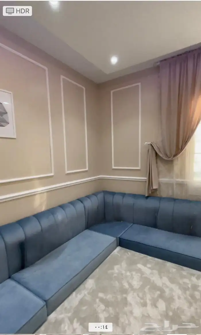 جلسه أرضية مع فرشه نظيفة 5 في 4 ونص 9