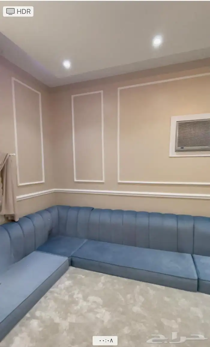 جلسه أرضية مع فرشه نظيفة 5 في 4 ونص 3