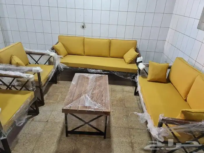 جلسات خارجية خشب وحديد 3