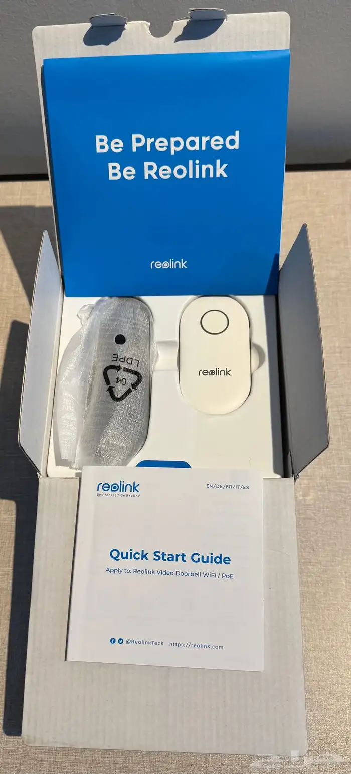 جرس باب ذكي من Reolink WiFi Wired 5MP جديد تماما 2