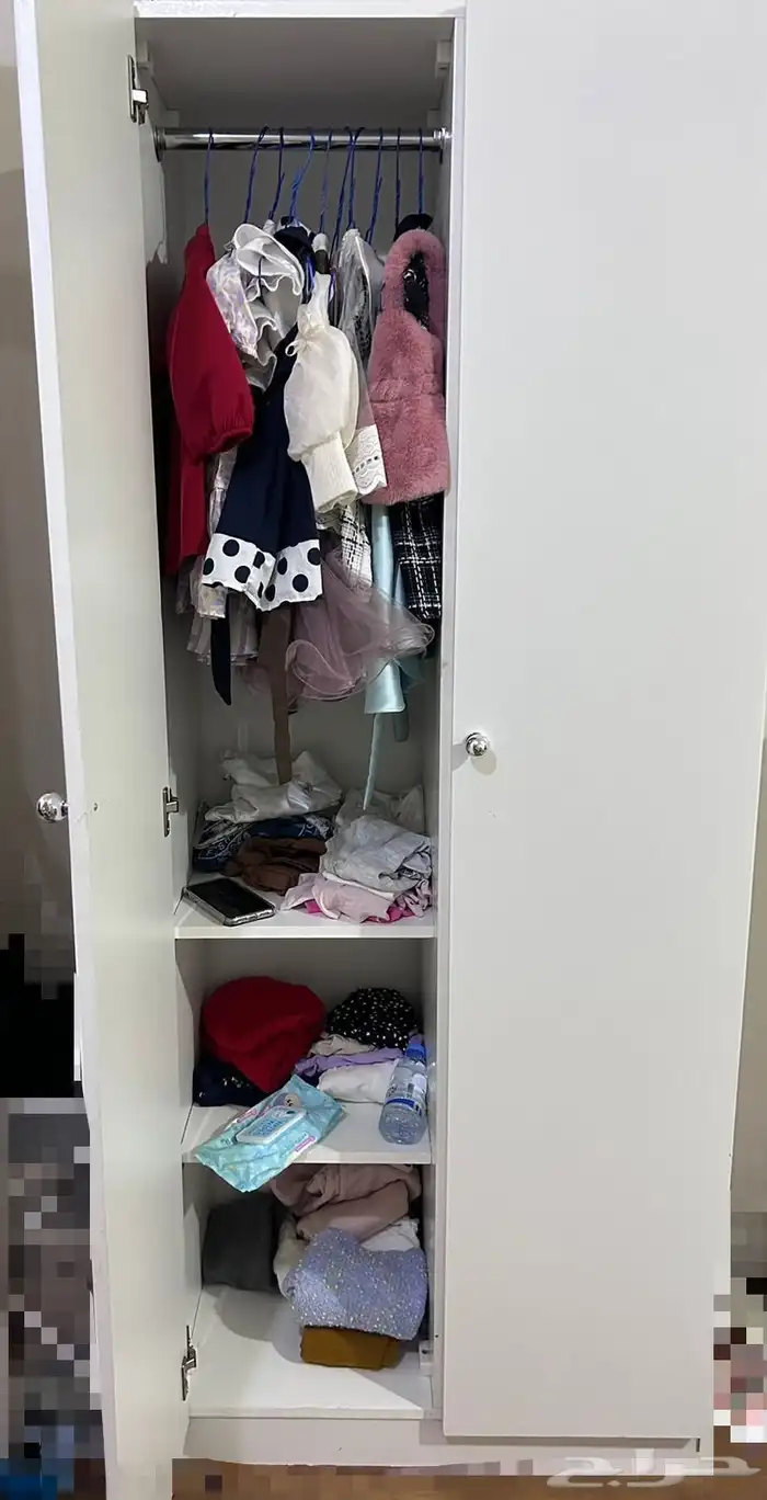 دولاب درفتين ابيض للبيع للمستعجل 2