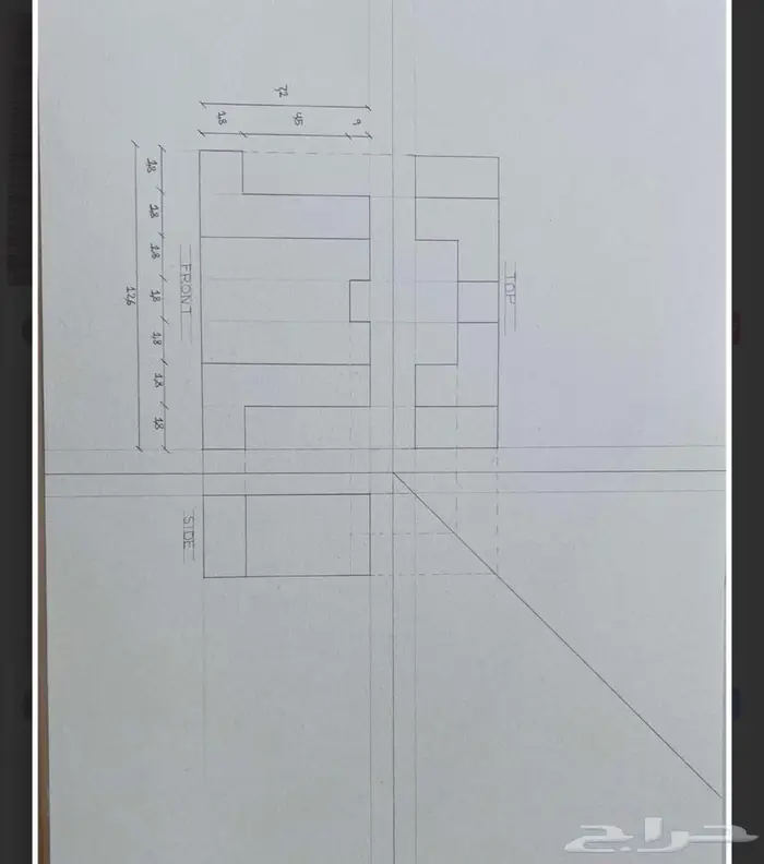 رسم هندسي دراونق لكلية الجبيل بالجبيل الصناعية 10