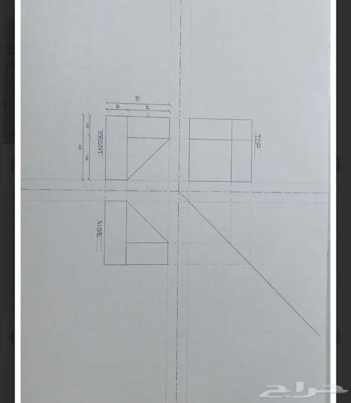 رسم هندسي دراونق لكلية الجبيل بالجبيل الصناعية 9
