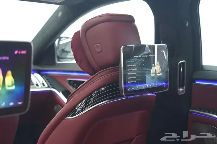 مرسيدس S 500 موديل 2025 أصفار خليجي رمادي فاتح أحمر 14