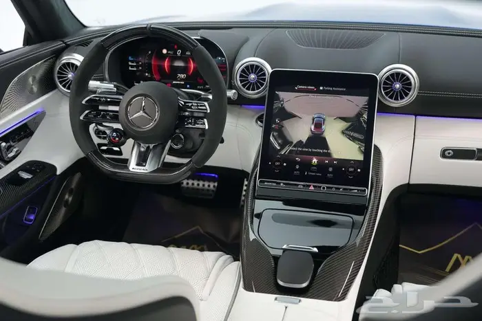 مرسيدس GT 43 AMG موديل 2025 أصفار خليجي أزرق أبيض كريستال 16