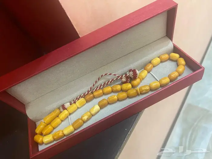 سبحه كهرمان طبيعي عمره 12 سنه جديد 0