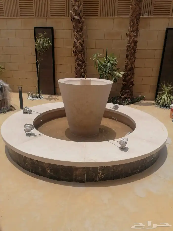 شلالات نوافير مشبات رخام حجر 3
