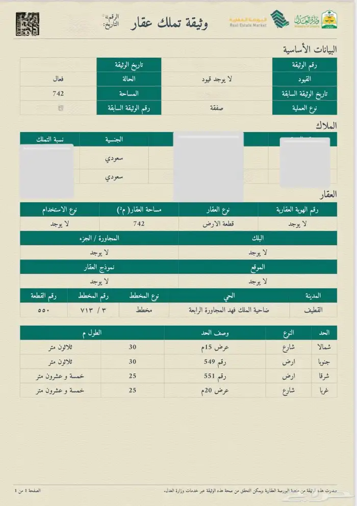 ارض للبيع ضاحية الملك فهد القطيف 0