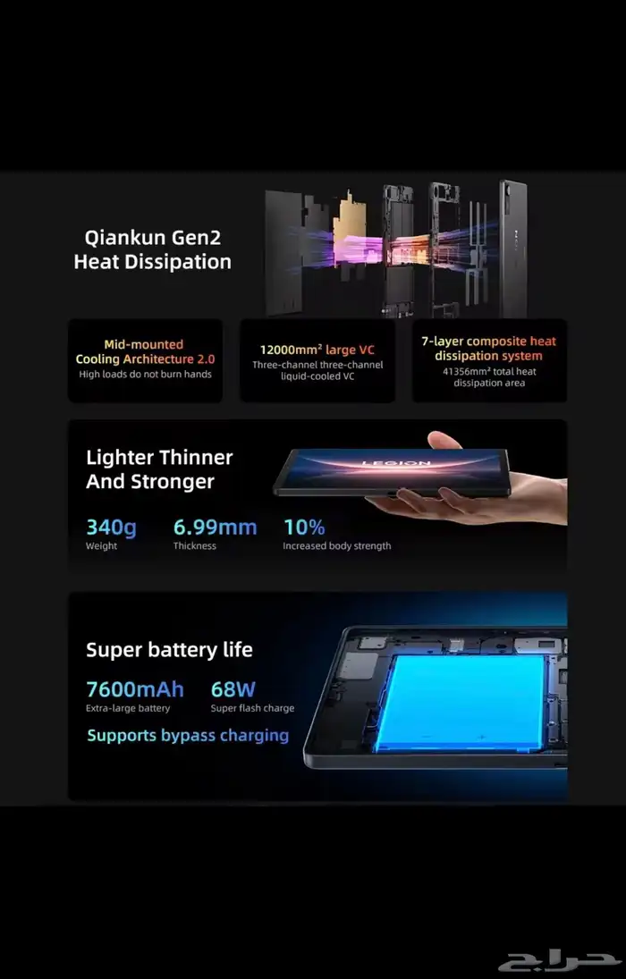 Lenovo Legion Y700 4th تاب 5