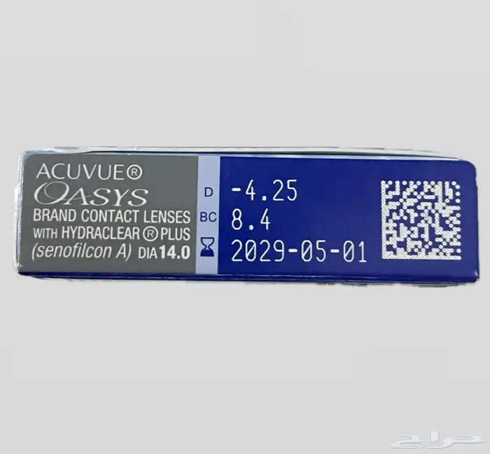 عدسات Acuvue Oasys أصلية جديدة - مقاس 4.25 - 1