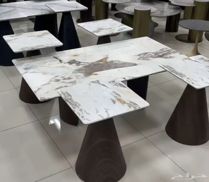 يوجدلدينا تفصيل طاولات ويوجد جاهز وطاولات طعام جاهزة تفصيل 73