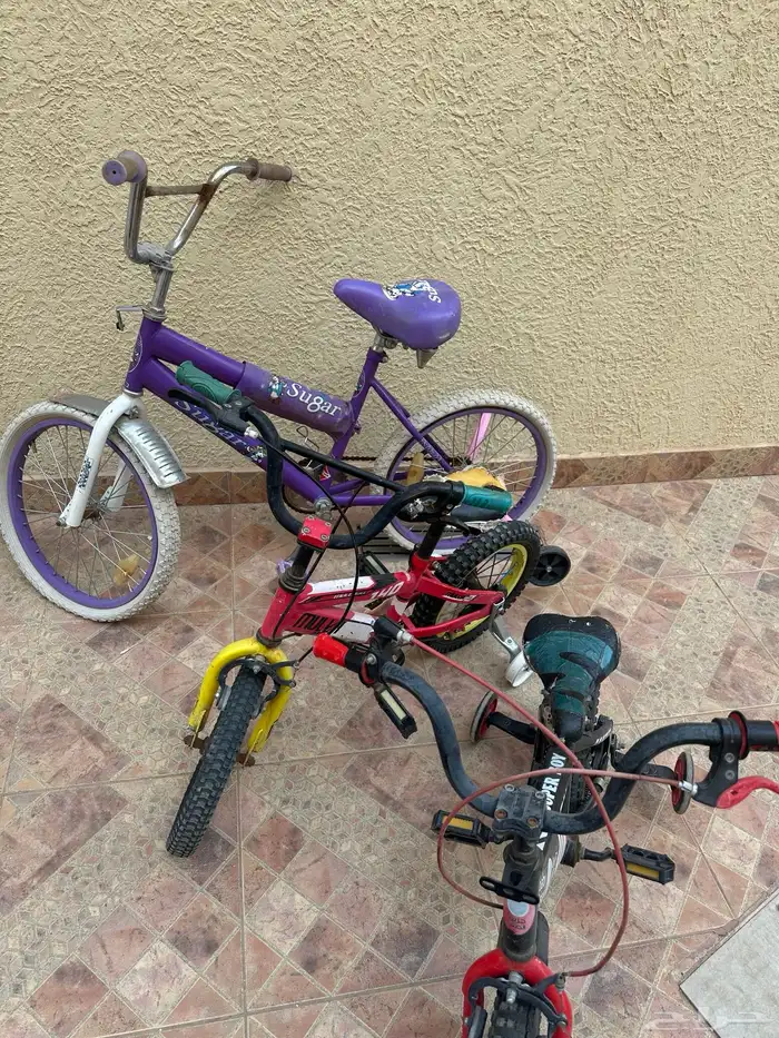 ثلاث سياكل 2صغير 1وسط عرض(150) 0