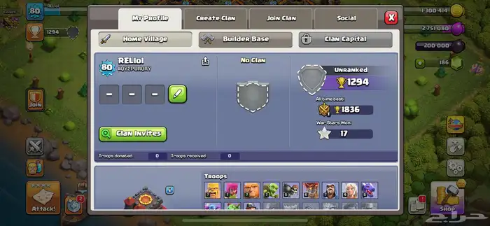حساب كلاش اوف كلانس تاون 10 شبه ماكس بسعر رخيص 5