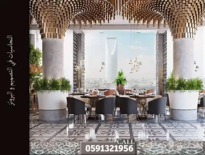 كافيه سحابي تصميم سبا - بوثات صالون - محلات تصميم داخلي مطعم 48