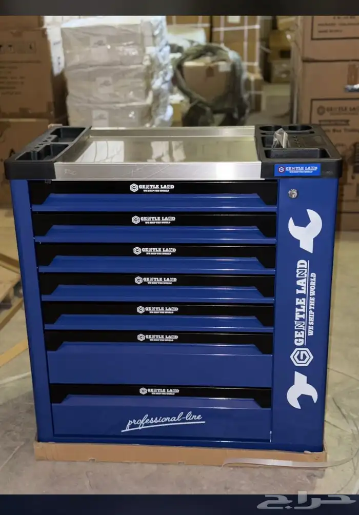 صندوق عده 7 درجات وسلم كبير وصغير و وسط 0