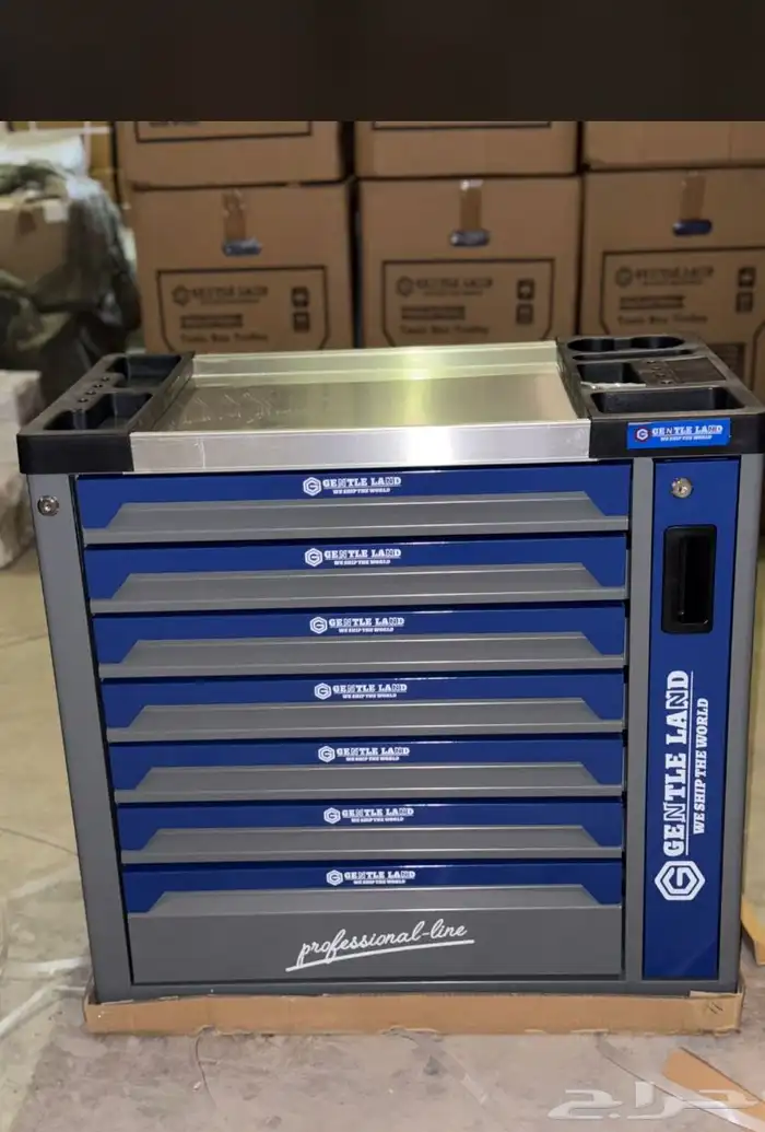 صندوق عده 7 درجات وسلم كبير وصغير و وسط 1