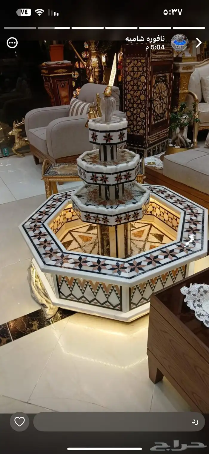 نوافير رخام دمشقيه 6