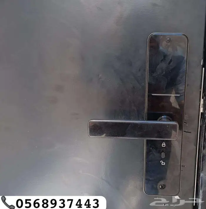 قفل ذكي لجميع الابواب القفل الذكي تركيب وبرمجه سمارت باب 1