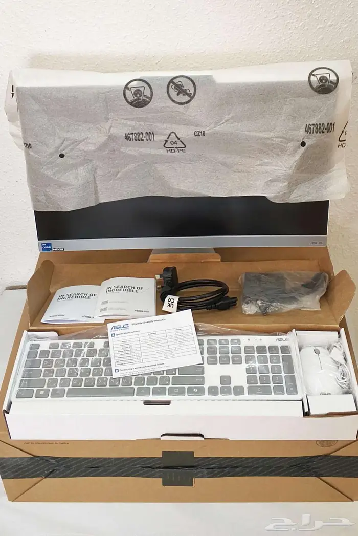 كمبيوتر مكتبي شامل_الكل في واحد_أسوس_جديد_مواصفات عالية_i7 8