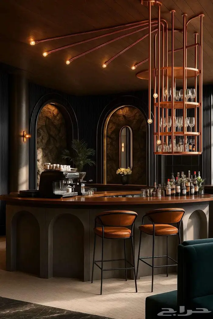 كافيه سحابي تصميم سبا - بوثات صالون - محلات تصميم داخلي مطعم 8