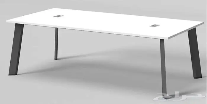 مكاتب ادارية مودرن فخم ابيض وبارتشن طاولة جتماع نفس تصمبم 6