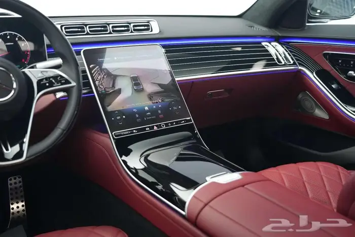 مرسيدس S 500 موديل 2025 أصفار خليجي أبيض أحمر 9