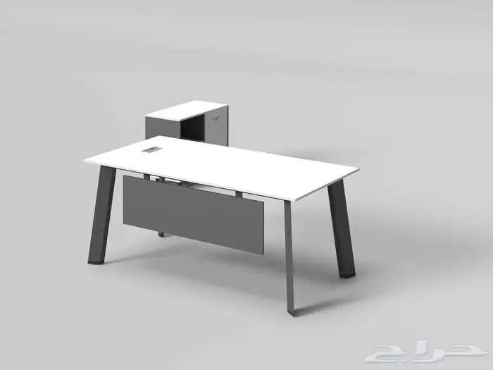 مكاتب ادارية مودرن فخم ابيض وبارتشن طاولة جتماع نفس تصمبم 8