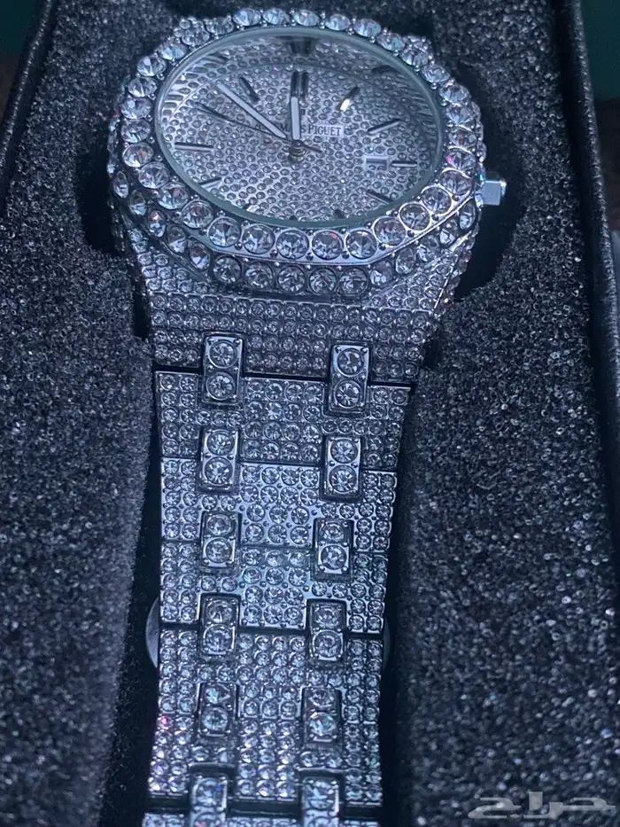 ساعة Audemars Piguet (AP) مرصعة بال Moissanite 4