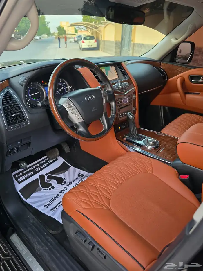 انفينتي QX80 موديل 2019 وارد امريكي موجودة بدبي 3