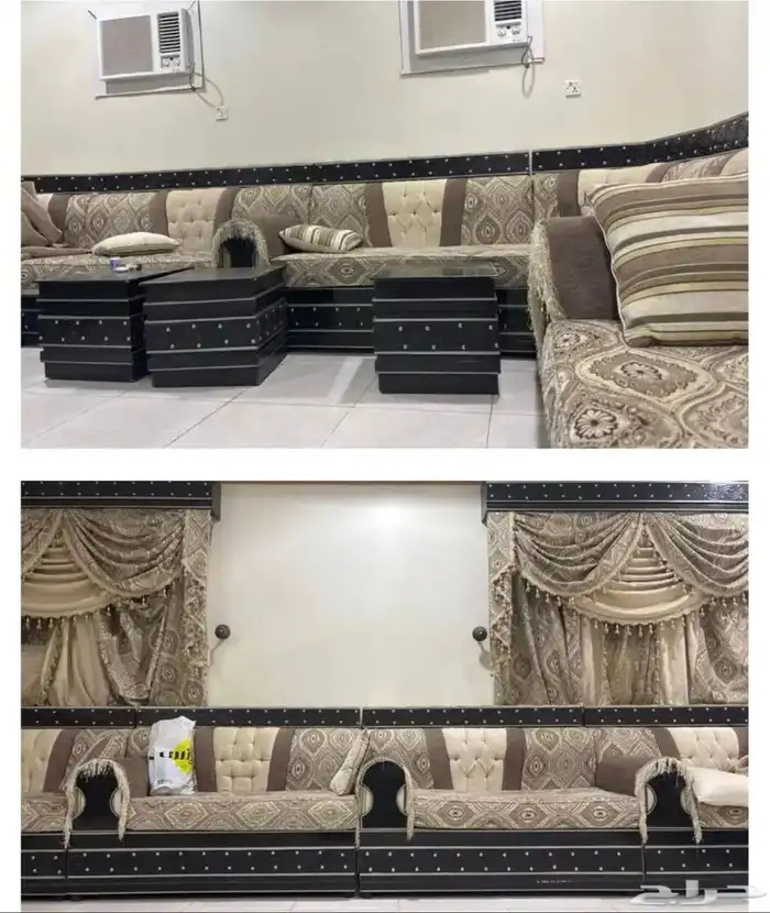 كنب مغربي شبه جديد تصفية 0