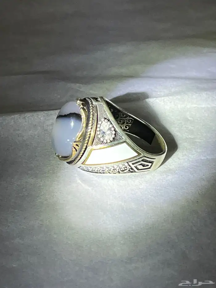 أحجار كريمه طبيعي وفضه إيطالي عيار 925 21