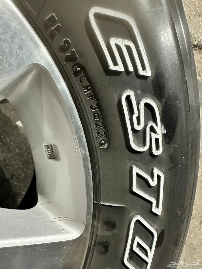 جنوط نيسان فتك اصلي وكاله  مع كفرات بريجستون 275.65.17 ت22 5