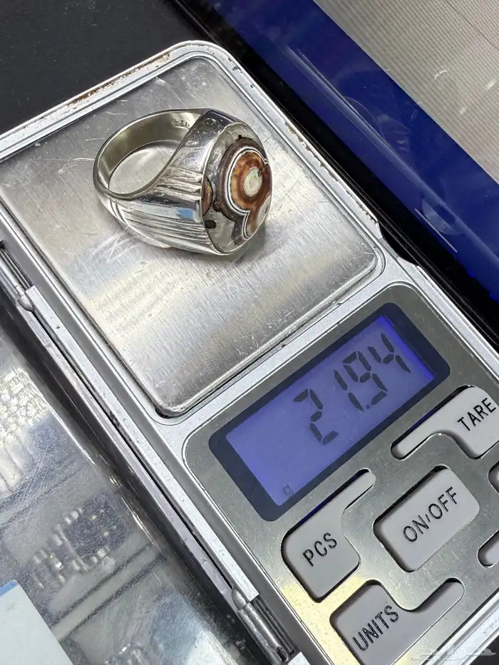 خاتم عقيق داوودي يماني فضة 925   عرض 199 ريال 13