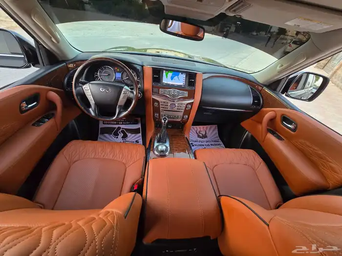 انفينتي QX80 موديل 2019 وارد امريكي موجودة بدبي 4