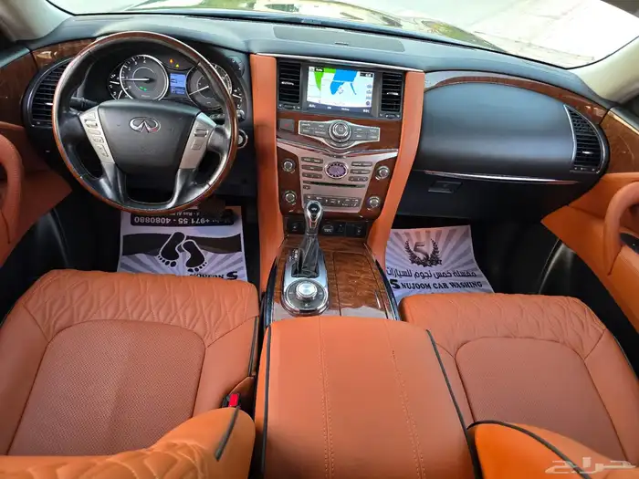 انفينتي QX80 موديل 2019 وارد امريكي موجودة بدبي 5
