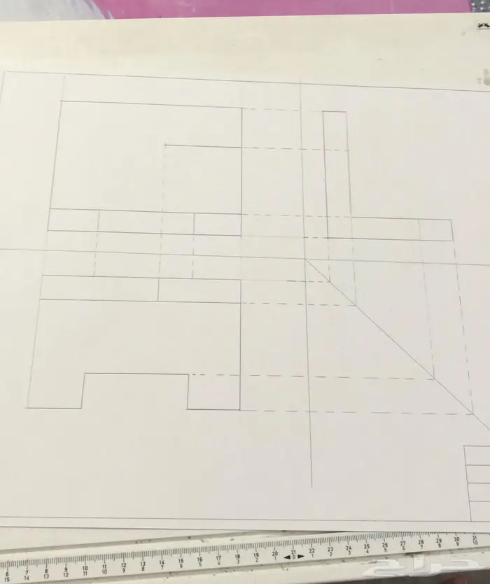 رسم هندسي لكلية الجبيل والمعهد التقني بالجبيل الصناعية 6