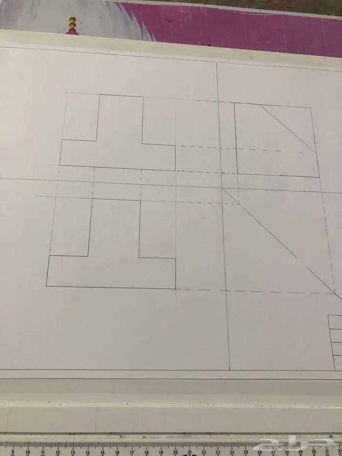 رسم هندسي لكلية الجبيل والمعهد التقني بالجبيل الصناعية 8