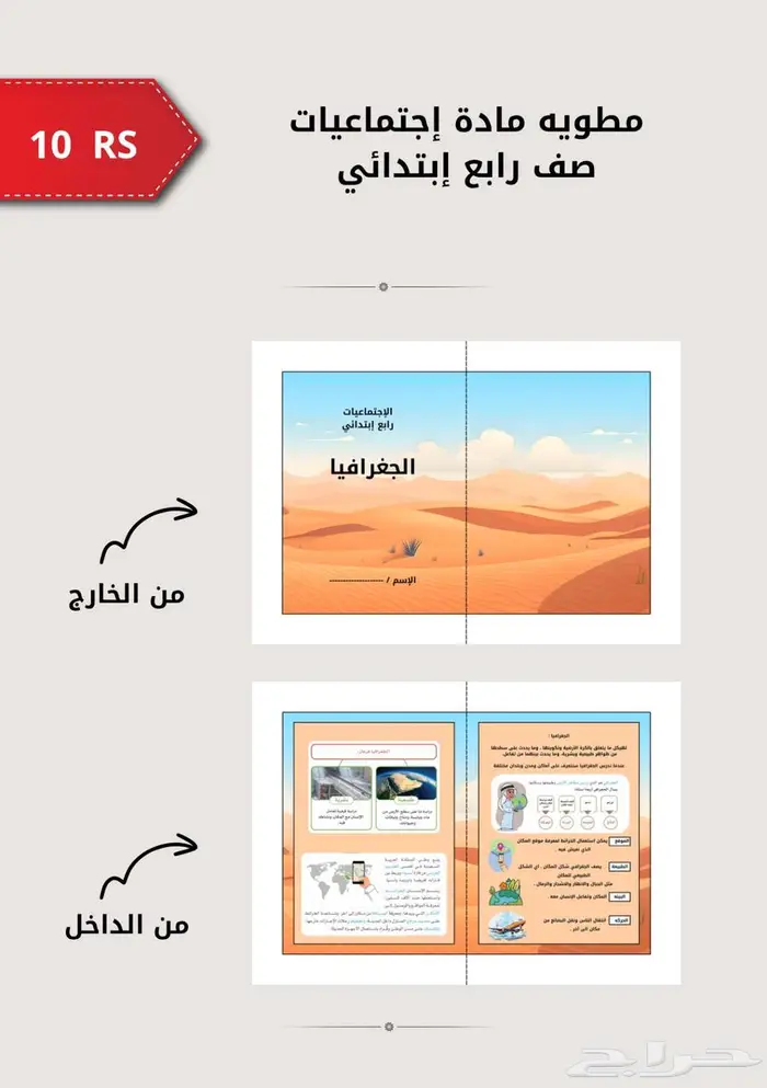 مطويات مادة الإجتماعيات صف رابع 2