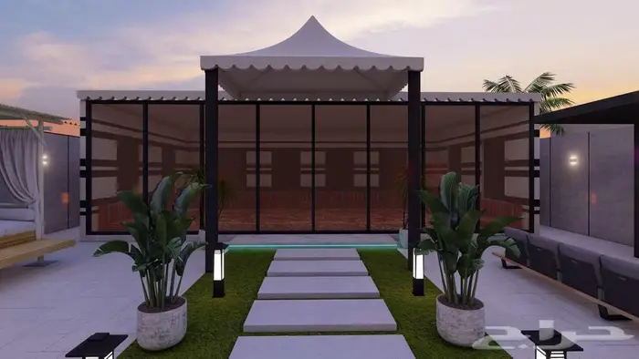 تصميم واجهات وخارجي ثري دي 3d 19